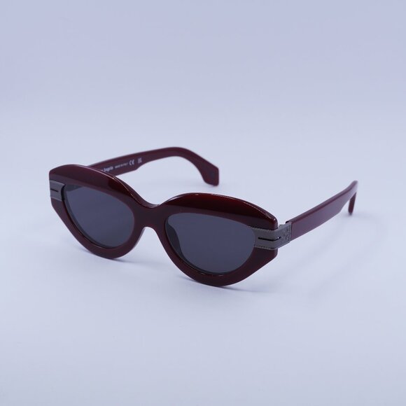 Palm Angels PERI10F MIRACLE 2507 Sunglasses Red Cat Eye Frame, Dark Grey Lenses - Picture 1 of 11